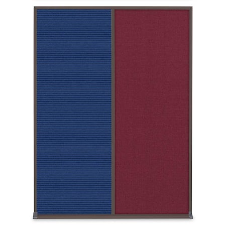 United Visual Products Single Door Radius Plus Corkboard, 24"X UV8001PLUS-SATIN-CLOUD